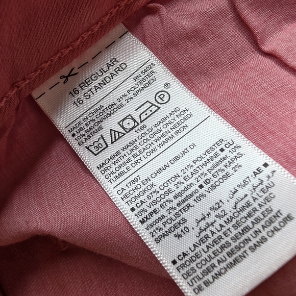 Old Navy Sz 16 Distressed Rockstar Jeans Pinkish Coral Fall Winter Cute Bx-3166 - Picture 7 of 12